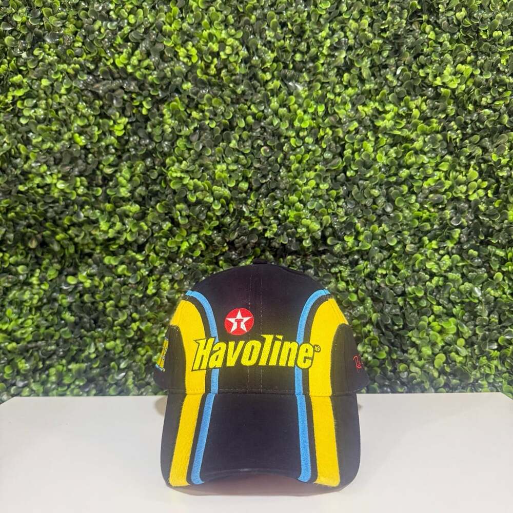 Havoline Racing Hat Cap Black Yellow Blue